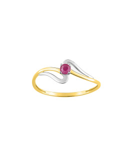 Bague femme - rubis - Or 18 Carats