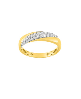 Bague femme - Oxyde de zirconium - Or 18 Carats
