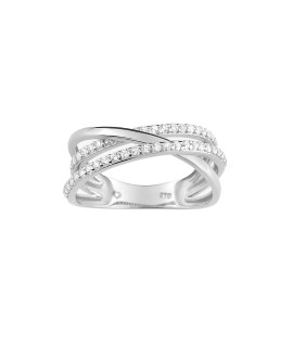 Bague femme - Oxyde de zirconium - Or 18 Carats