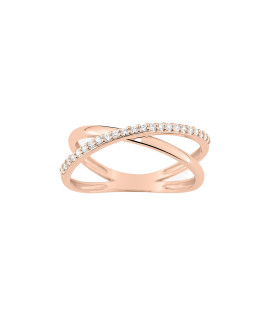 Bague femme - Oxyde de zirconium - Or 18 Carats