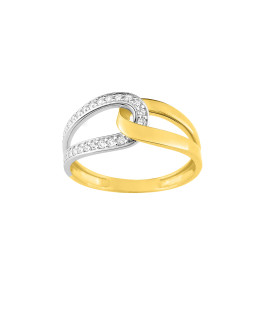 Bague femme - Oxyde de zirconium - Or 18 Carats