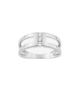 Bague femme - Oxyde de zirconium - Or 18 Carats