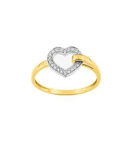 Bague femme - Oxyde de zirconium - Or 18 Carats