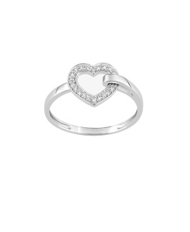 Bague femme - Oxyde de zirconium - Or 18 Carats