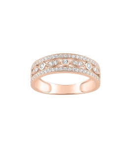 Bague femme - Oxyde de zirconium - Or 18 Carats