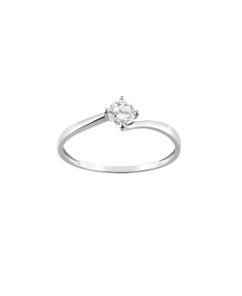 Bague femme - Oxyde de zirconium - Or 18 Carats