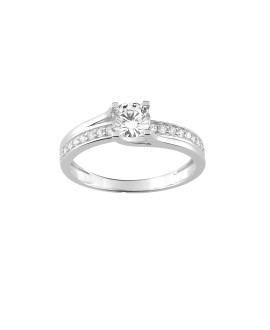 Bague femme - Oxyde de zirconium - Or 18 Carats