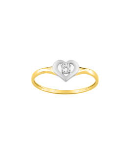Bague femme - Oxyde de zirconium - Or 18 Carats