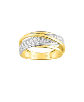 Bague femme - Oxyde de zirconium - Or 18 Carats
