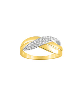 Bague femme - Oxyde de zirconium - Or 18 Carats