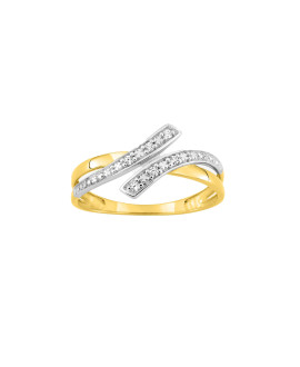 Bague femme - Oxyde de zirconium - Or 9 Carats