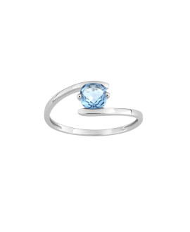 Bague femme - topaze - Or 9 Carats