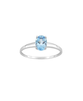Bague femme - topaze - Or 9 Carats