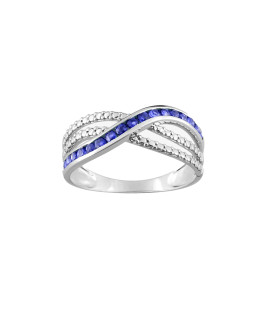 Bague femme - saphir - Or 9 Carats