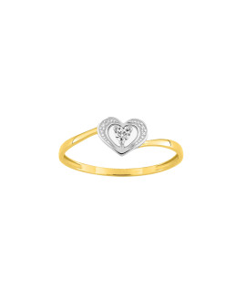 Bague Femme - Oxyde de zirconium - Or 9 Carats