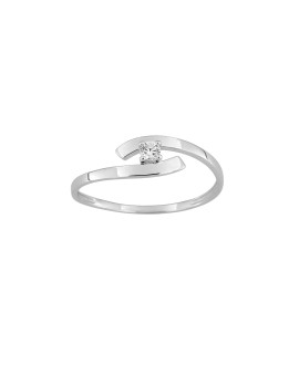 Bague Femme - Oxyde de zirconium - Or 9 Carats