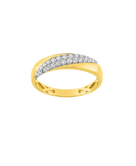 Bague Femme - Oxyde de zirconium - Or 9 Carats