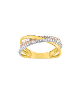Bague Femme - Oxyde de zirconium - Or 9 Carats