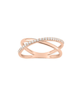 Bague Femme - Oxyde de zirconium - Or 9 Carats