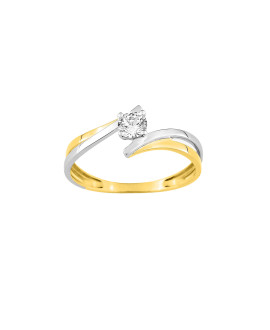Bague Femme - Oxyde de zirconium - Or 9 Carats