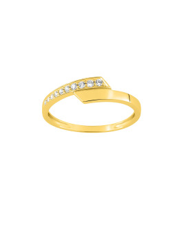 Bague Femme - Oxyde de zirconium - Or 9 Carats