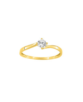 Bague Femme - Oxyde de zirconium - Or 9 Carats