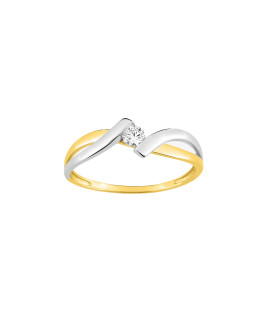 Bague Femme - Oxyde de zirconium - Or 9 Carats