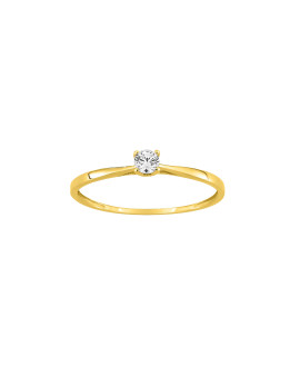 Bague Femme - Oxyde de zirconium - Or 9 Carats