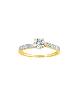 Bague Femme - Oxyde de zirconium - Or 9 Carats