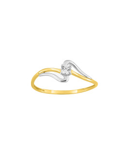 Bague Femme - Oxyde de zirconium - Or 9 Carats