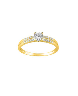 Bague Femme - Oxyde de zirconium - Or 9 Carats