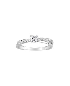 Bague Femme - Oxyde de zirconium - Or 9 Carats