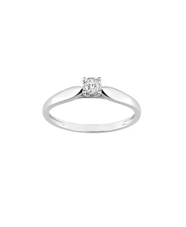 Bague Femme - Or 9 Carats - Diamant 0.10 Carats