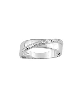 Bague Femme - Or 9 Carats - Diamant 0.015 Carats