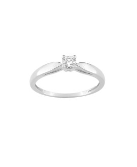 Bague Femme - Or 9 Carats - Diamant 0,15 Carats