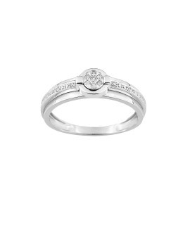 Bague Femme - Or 9 Carats - Diamant 0.041 Carats