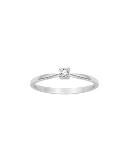 Bague Femme - Or 18 Carats - Diamant 0,08 Carats