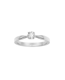 Bague Femme - Or 18 Carats - Diamant 0,3 Carats