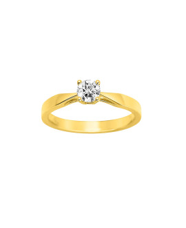 Bague Femme - Or 18 Carats - Diamant 0,35 Carats