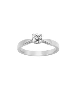 Bague Femme - Or 18 Carats - Diamant 0,35 Carats