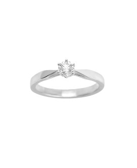 Bague Femme - Or 18 Carats - Diamant 0,3 Carats