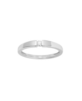 Bague Femme - Or 18 Carats - Diamant 0,06 Carats