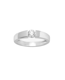 Bague Femme - Or 18 Carats - Diamant 0,3 Carats