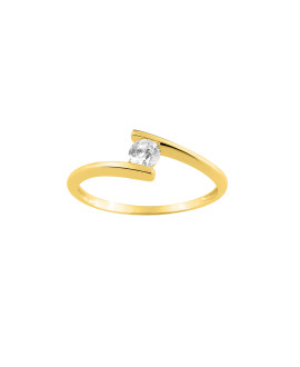 Bague Femme - Oxyde de zirconium - Or 18 Carats