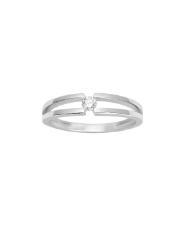 Bague Femme - Or 18 Carats - Diamant 0,08 Carats