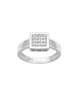 Bague Femme - Or 18 Carats - Diamant 0,13 Carats