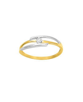 Bague Femme - Or 18 Carats - Diamant 0,02 Carats