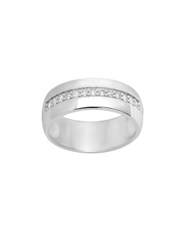 Bague Femme - Or 18 Carats - Diamant 0,15 Carats