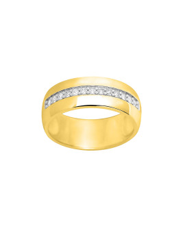 Bague Femme - Or 18 Carats - Diamant 0,15 Carats