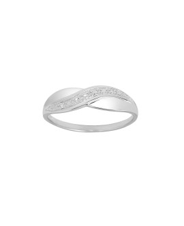 Bague Femme - Or 18 Carats - Diamant 0,01 Carats